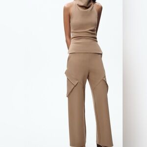 NWT ZARA CARGO TROUSERS SIZE M